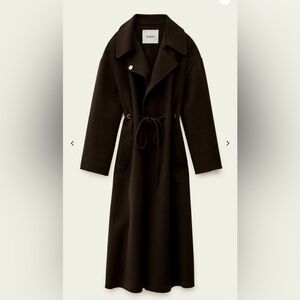 ba&sh Kate coat in black; worn 10x; size 0 = xs